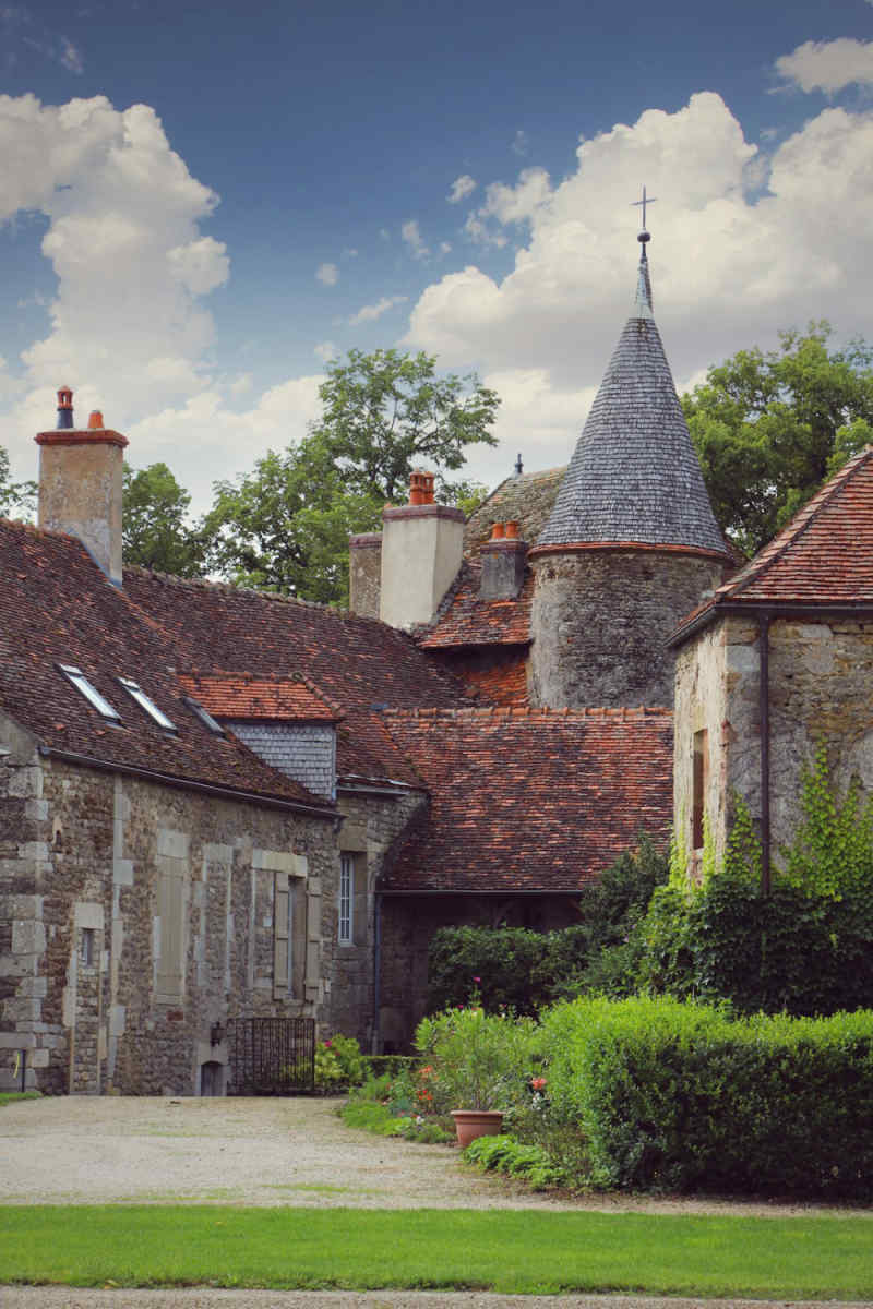 Wall Poster - Ancient Ruins in Burgundy