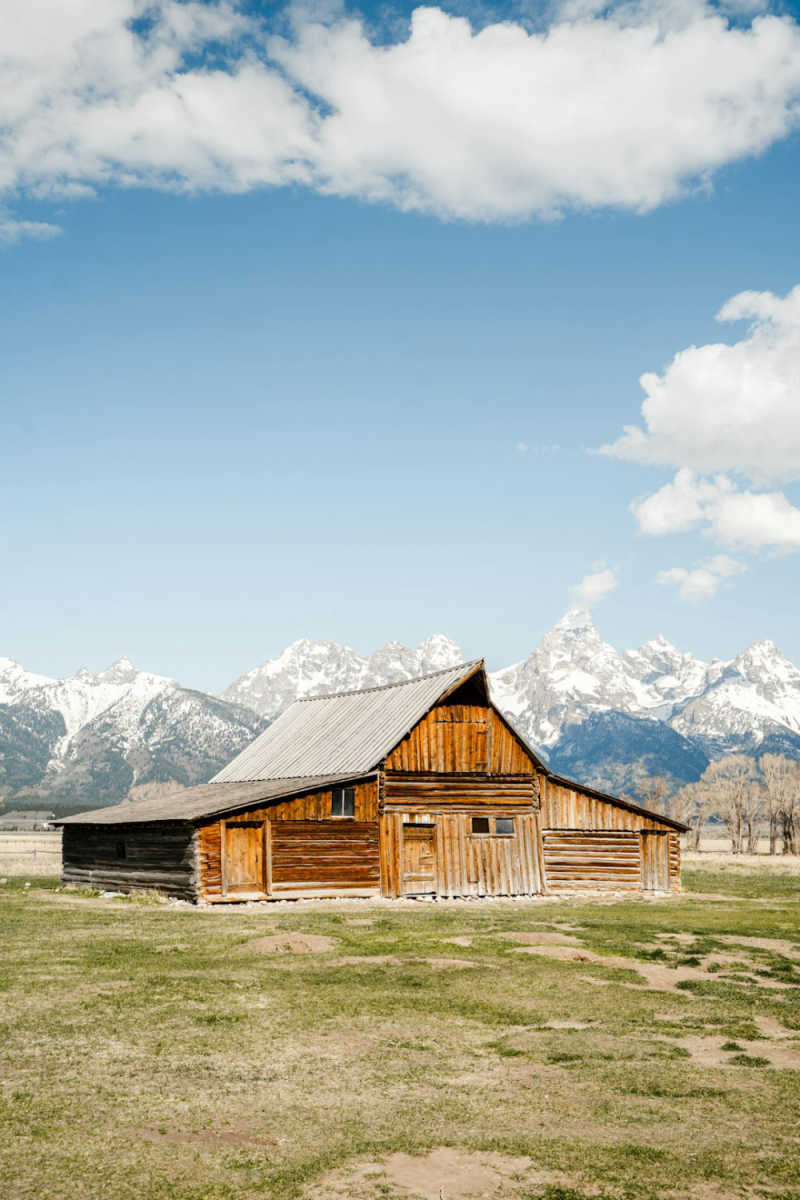 Wall Poster - Barn in the Grand Tetons