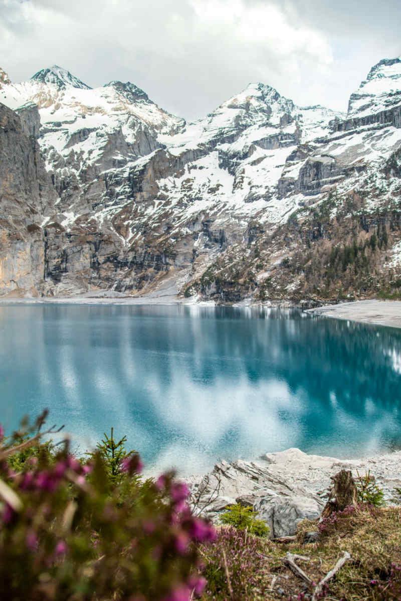 Wall Poster - Beach in the Swiss Alps