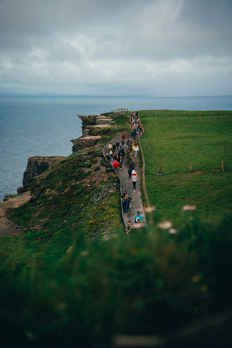 Wall Poster - Boardwalk in the Cliffs of Moher