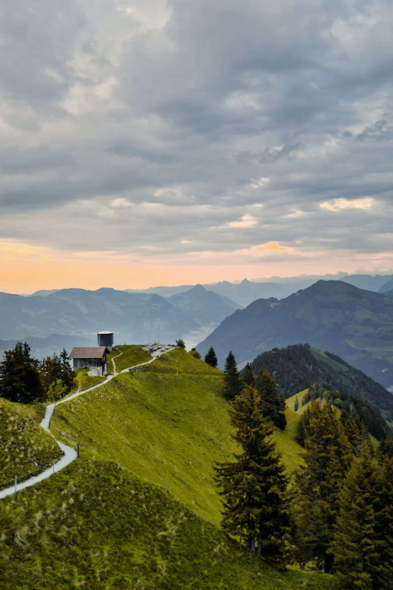 Wall Poster - Bonsai Garden in the Swiss Alps