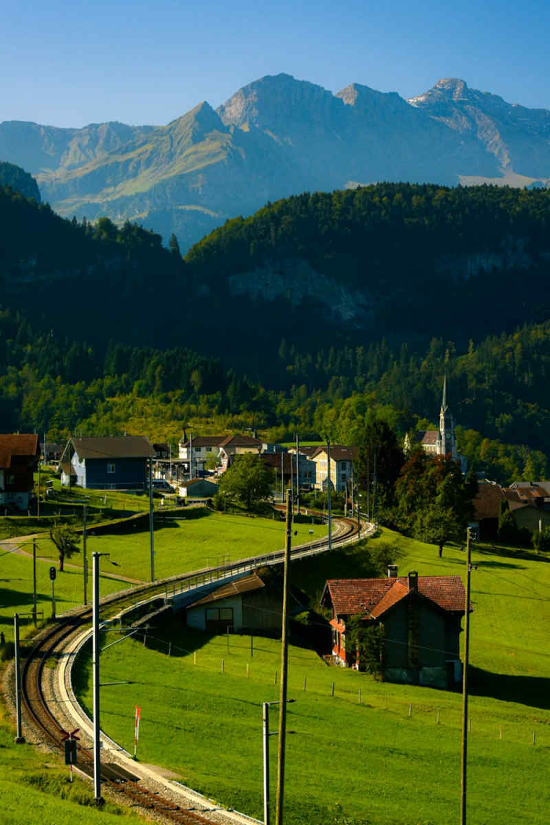 Wall Poster - Canal in the Swiss Alps