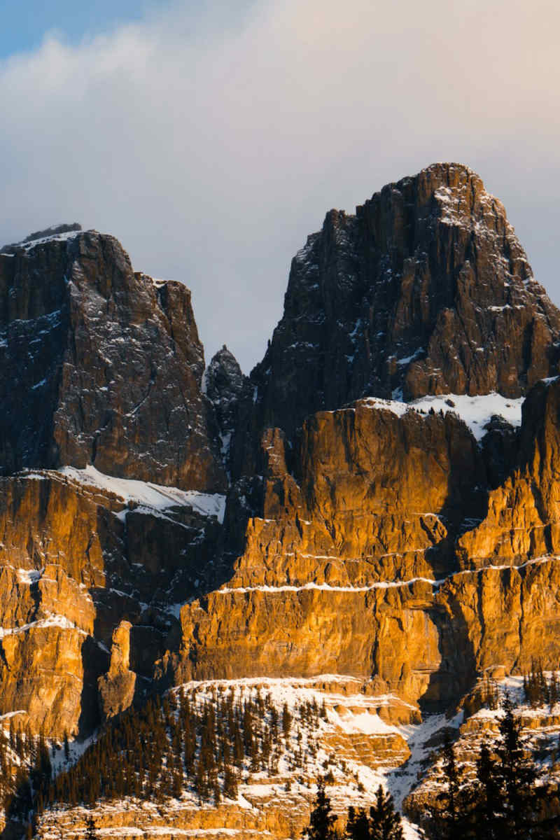 Wall Poster - Castle in the Rocky Mountains