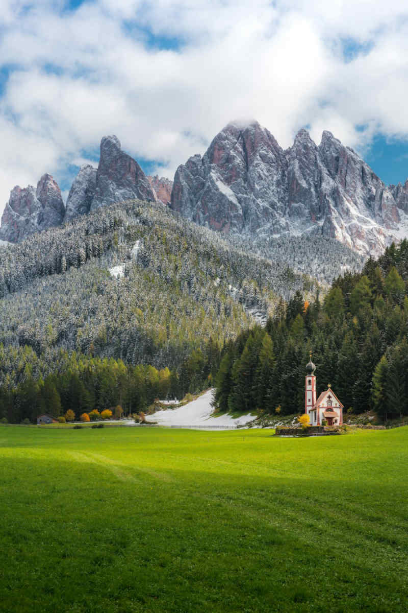 Wall Poster - Chapel in the Dolomites