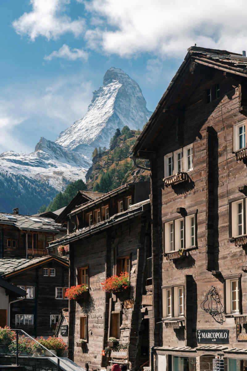 Wall Poster - City Skyline in Zermatt