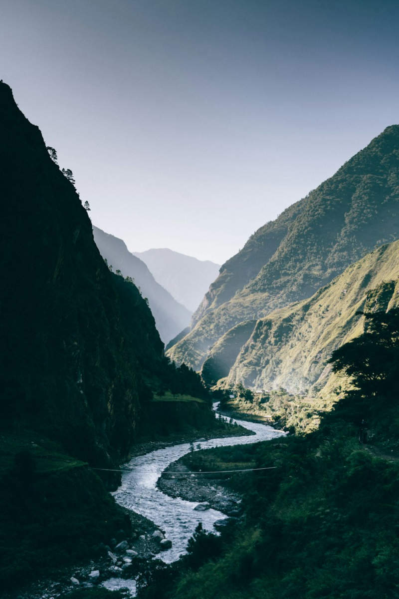 Wall Poster - Coastline in the Himalayas