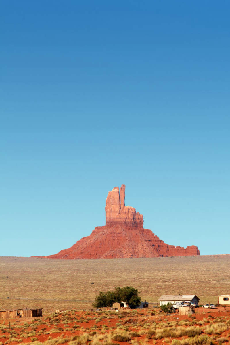 Wall Poster - Farmhouse in Monument Valley