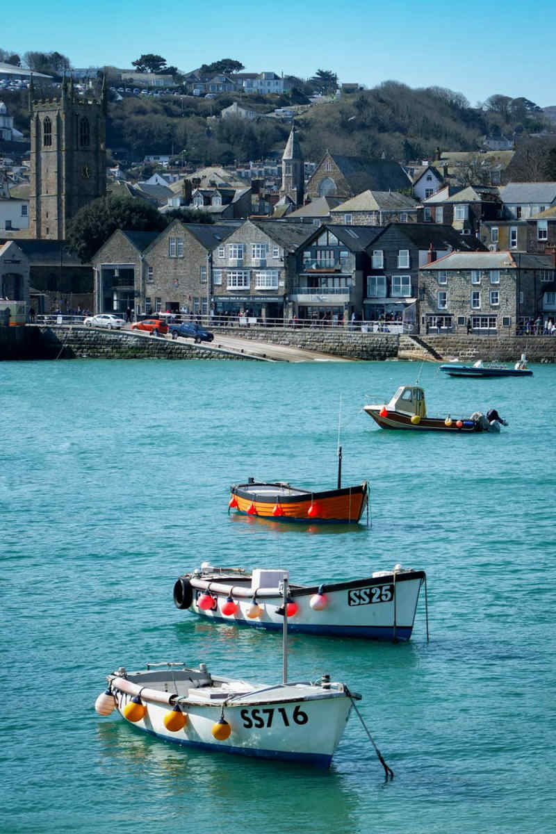 Wall Poster - Fishing Village in Cornwall