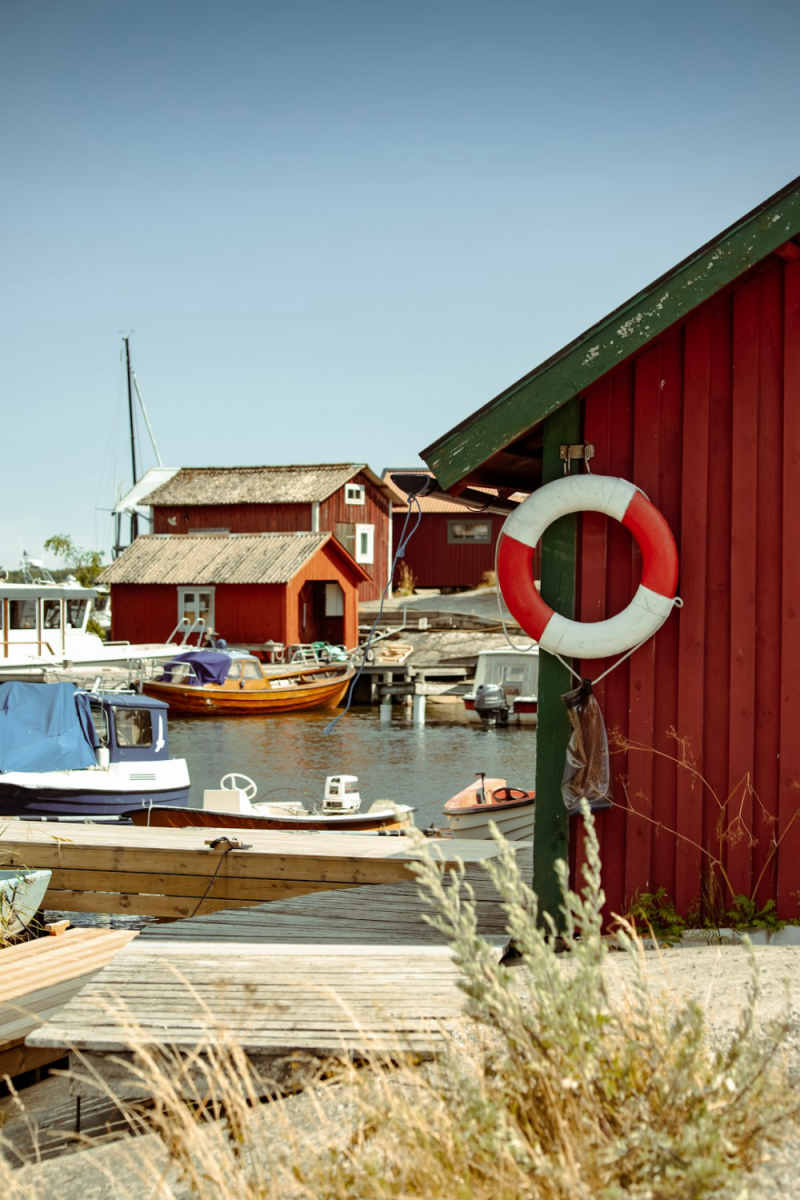 Wall Poster - Fishing Village in Sweden