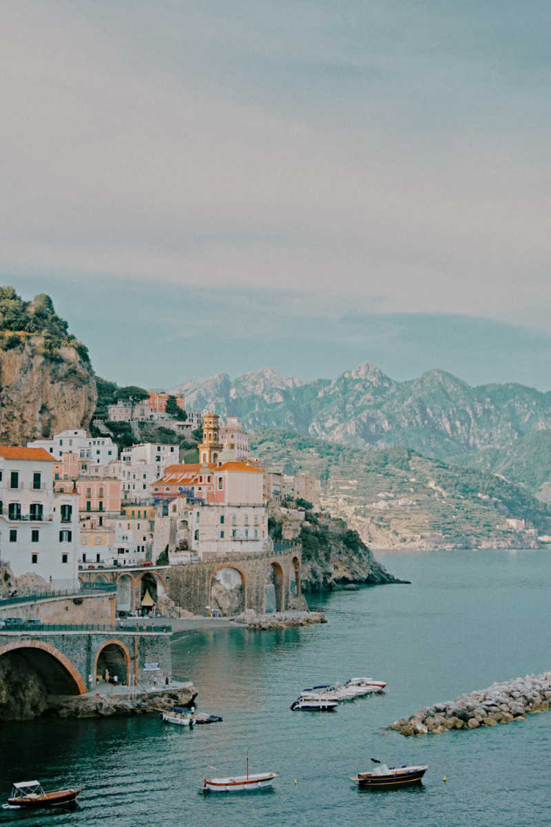 Wall Poster - Fishing Village in the Amalfi Coast