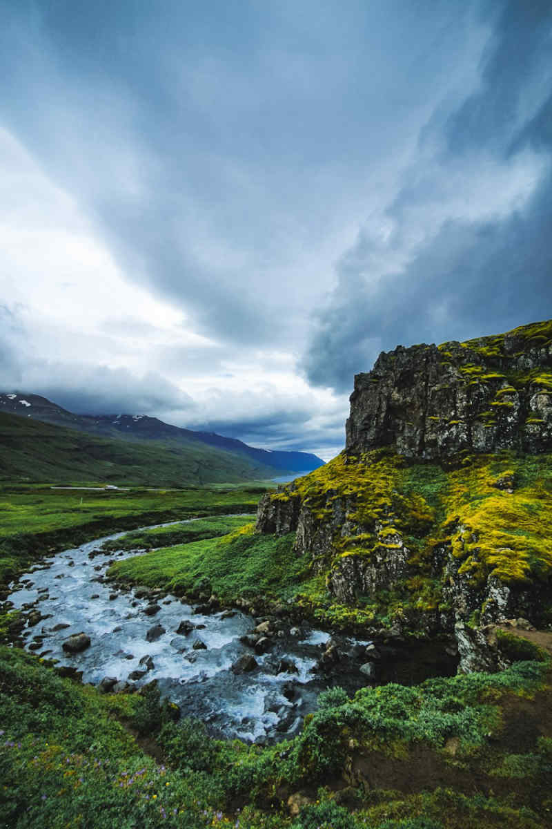 Wall Poster - Fjord in Iceland