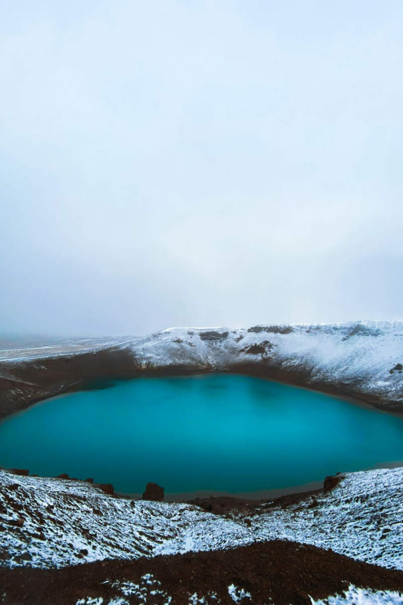 Wall Poster - Frozen Lake in Iceland