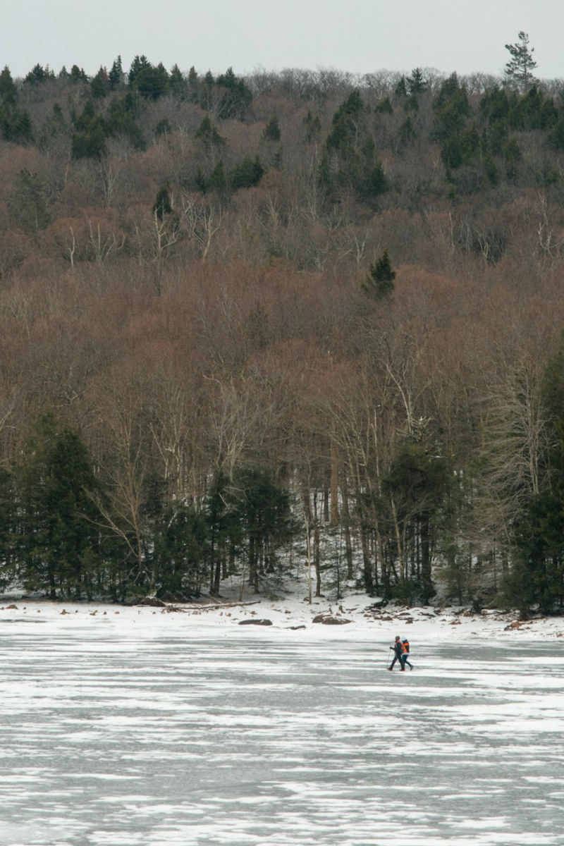 Wall Poster - Frozen Lake in New York