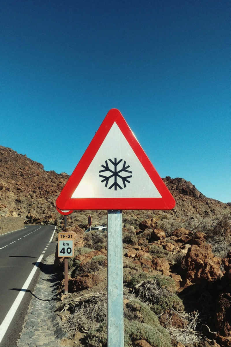Wall Poster - Frozen Lake in the Canary Islands
