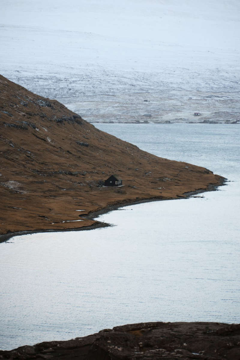 Wall Poster - Frozen Lake in the Faroe Islands