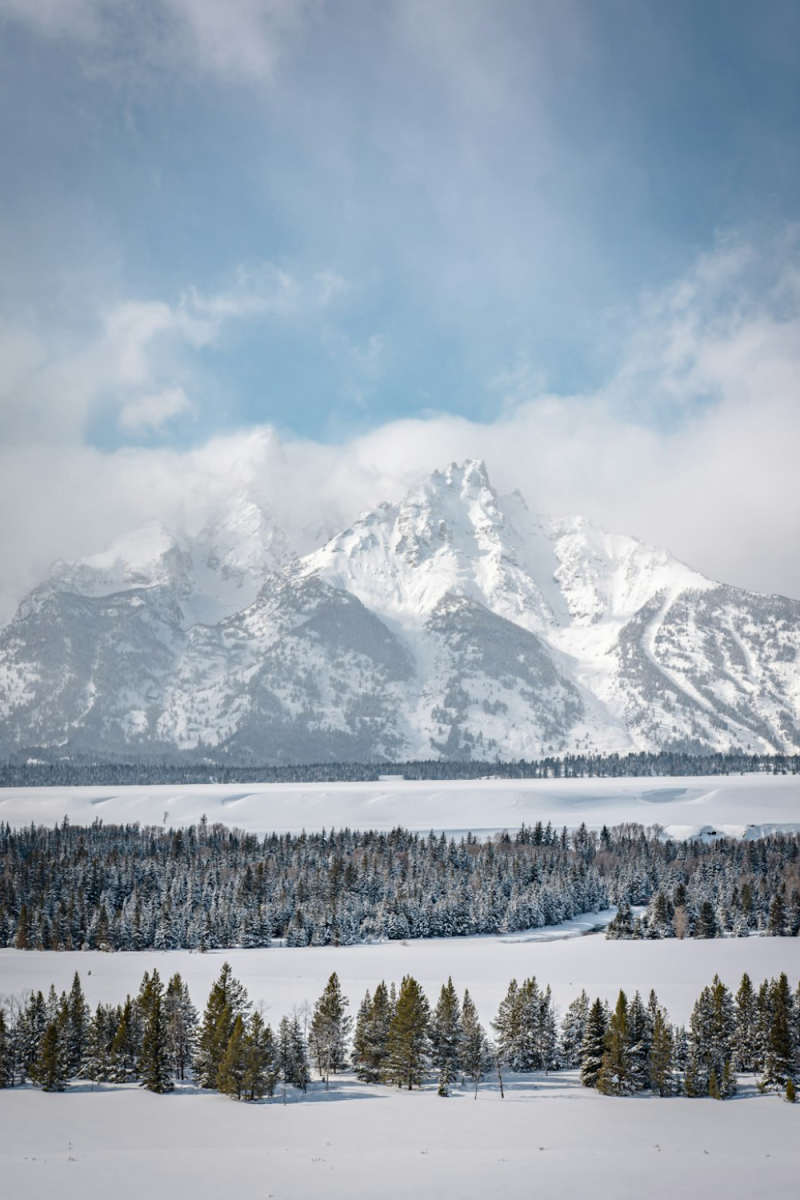 Wall Poster - Frozen Lake in the Grand Tetons