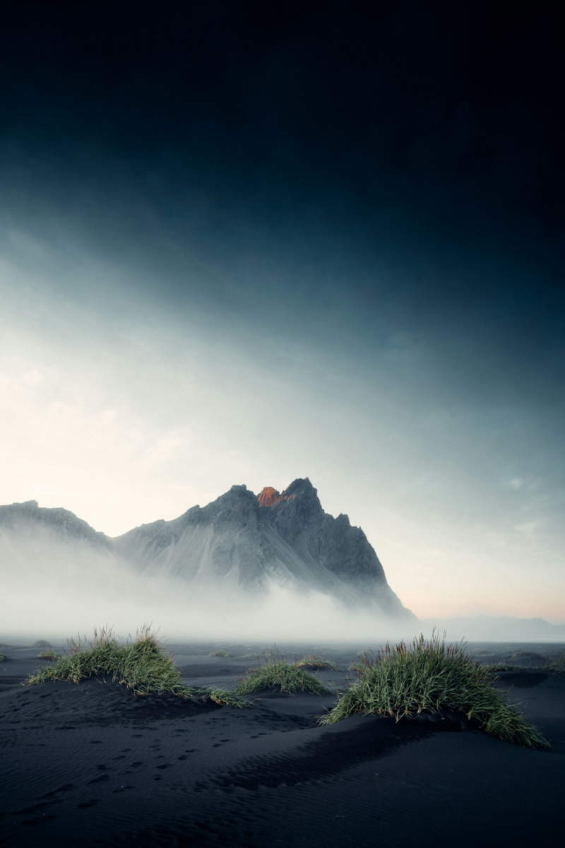 Wall Poster - Full Moon in Iceland