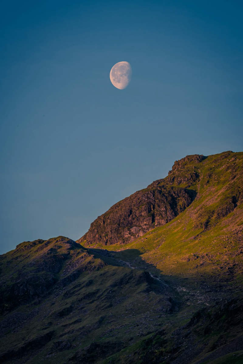 Wall Poster - Full Moon in the Lake District