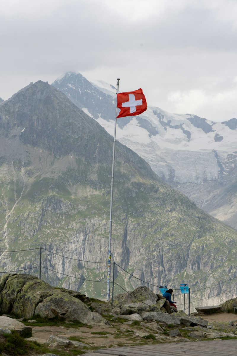 Wall Poster - Geyser in the Swiss Alps