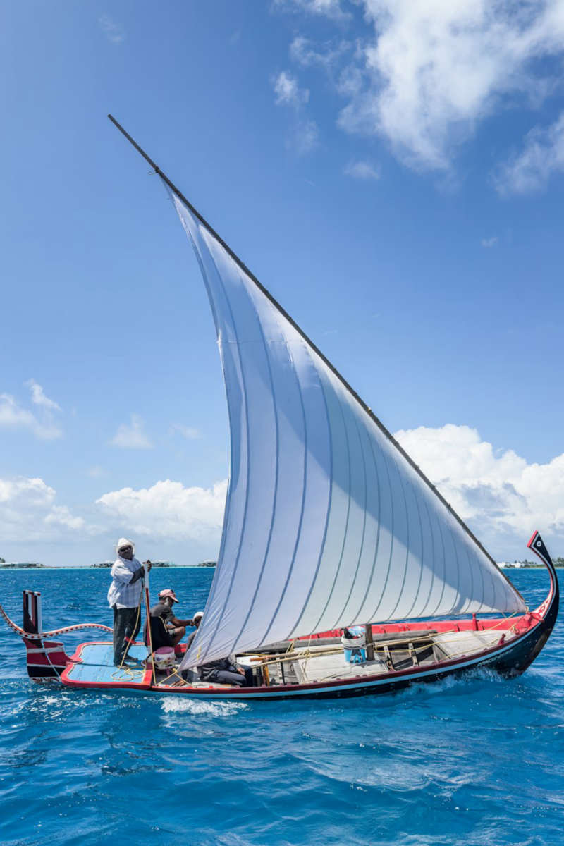 Wall Poster - Gondola in the Maldives