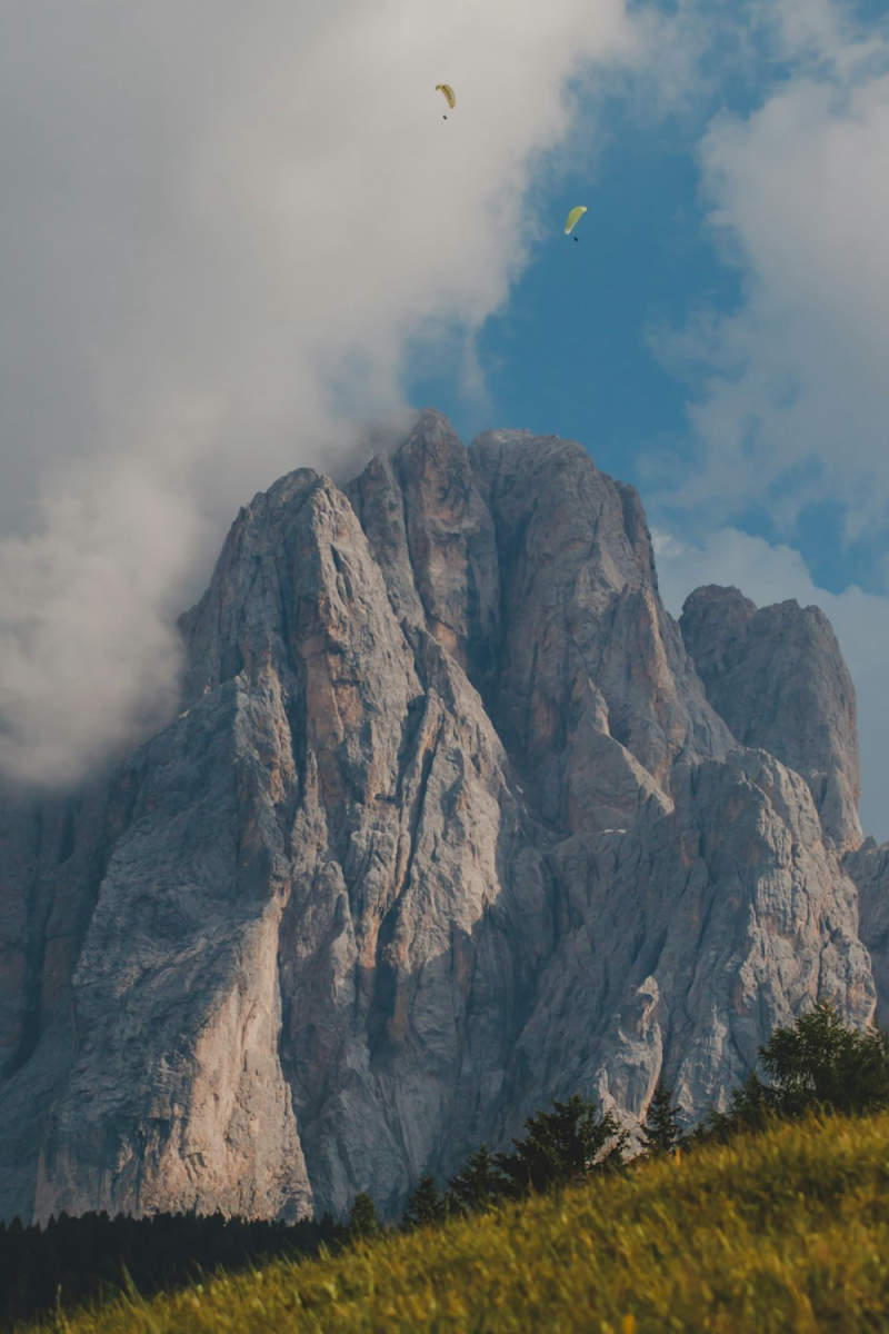 Wall Poster - Hot Air Balloons in the Dolomites