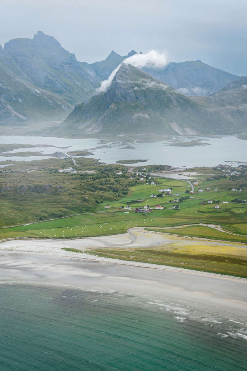Wall Poster - Hot Air Balloons in the Lofoten Islands