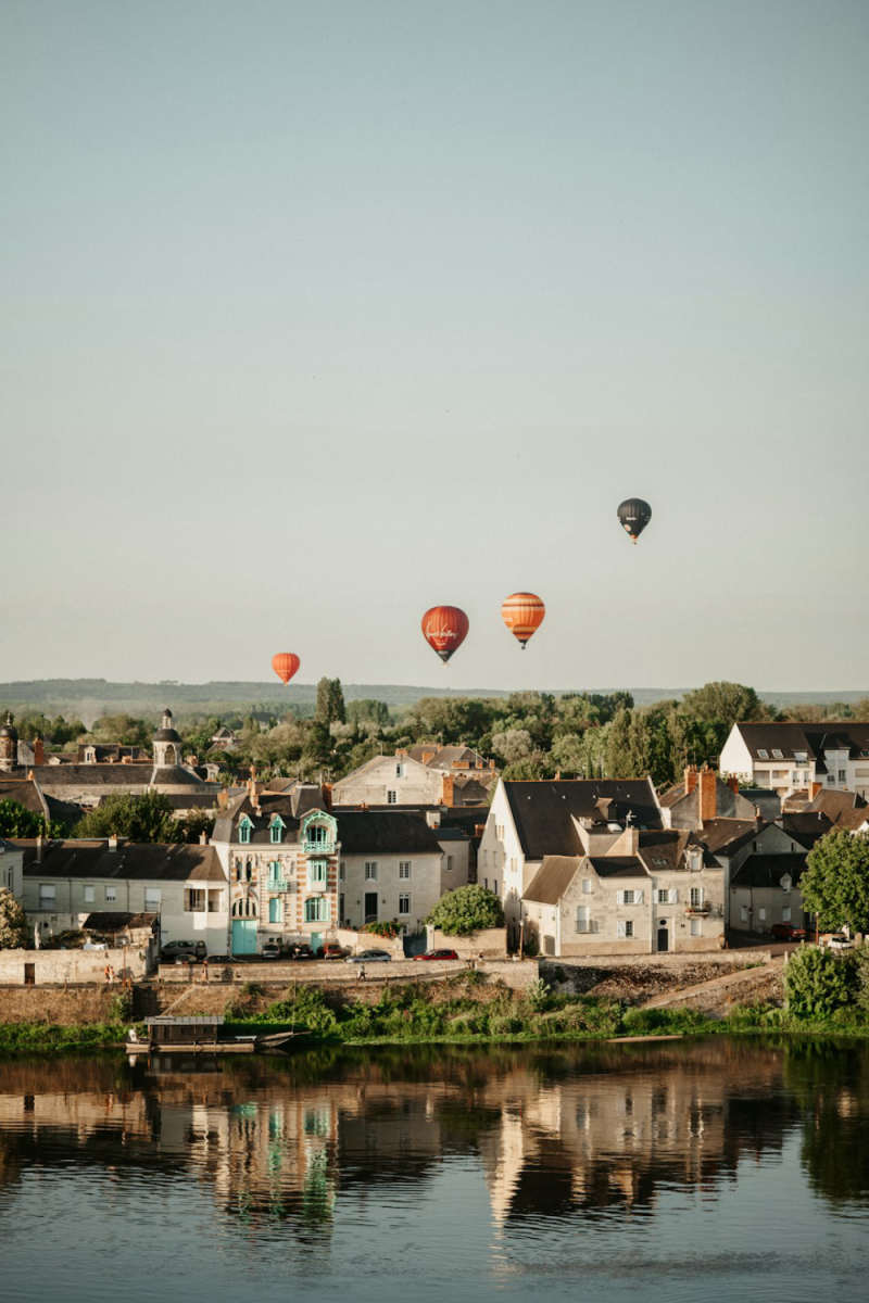 Wall Poster - Hot Air Balloons in the Loire Valley