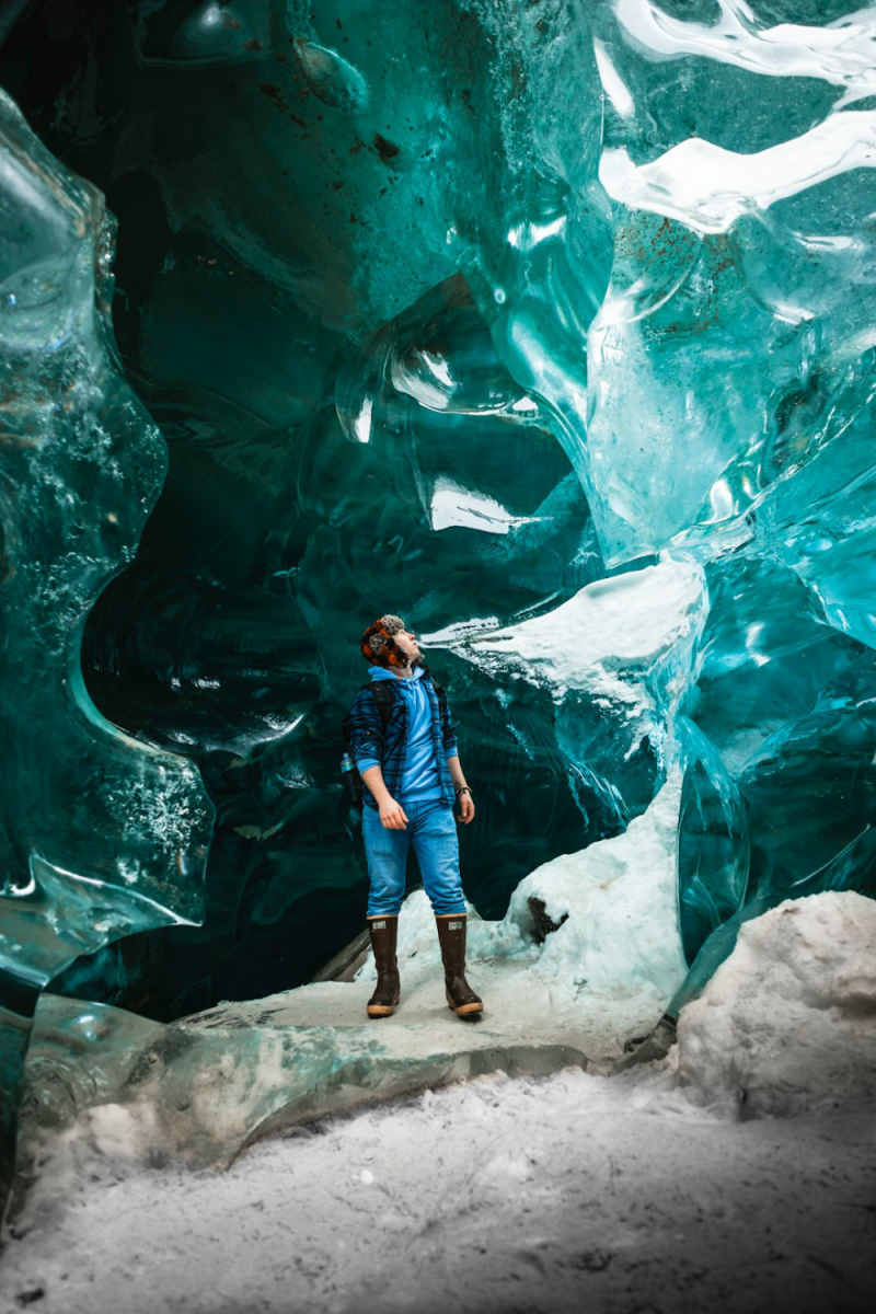 Wall Poster - Ice Cave in Alaska