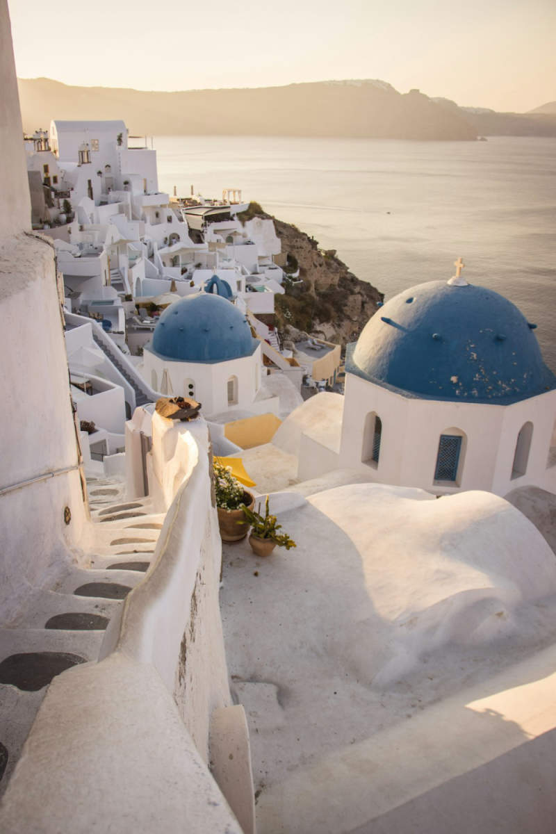 Wall Poster - Island in Santorini