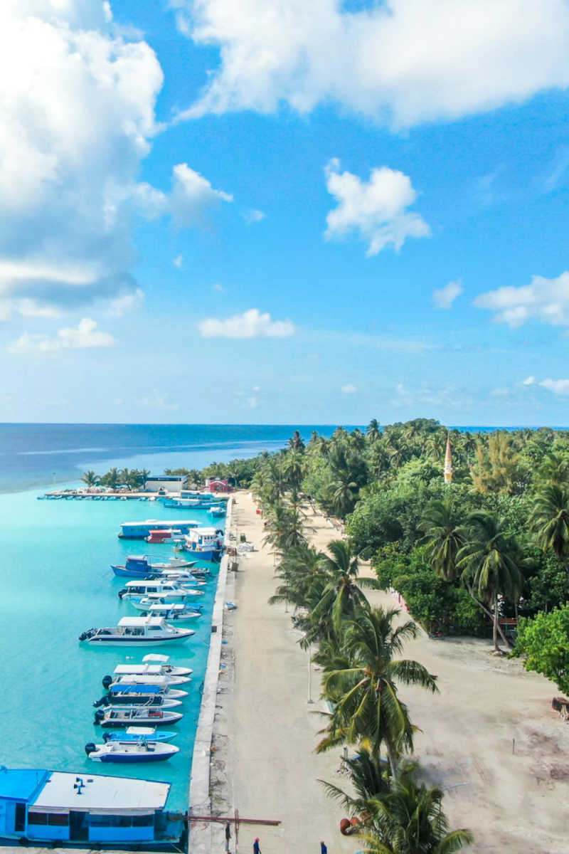 Wall Poster - Lighthouse in the Maldives