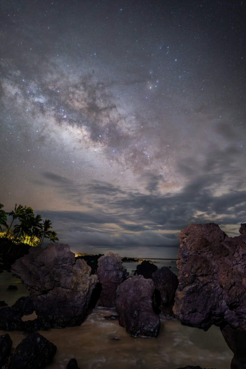 Wall Poster - Milky Way in Hawaii