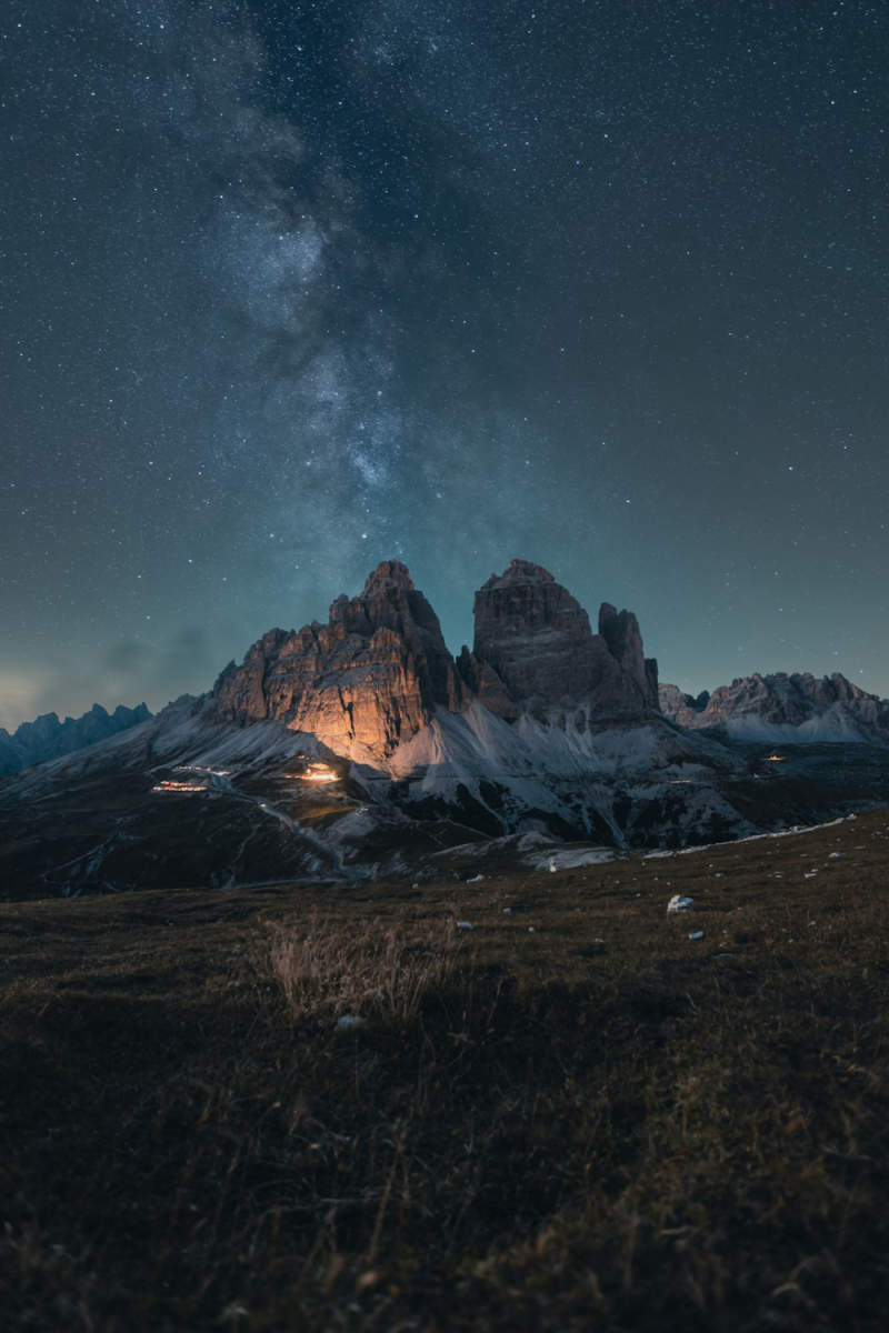 Wall Poster - Milky Way in the Dolomites