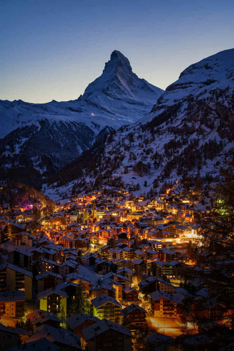 Wall Poster - Milky Way in Zermatt