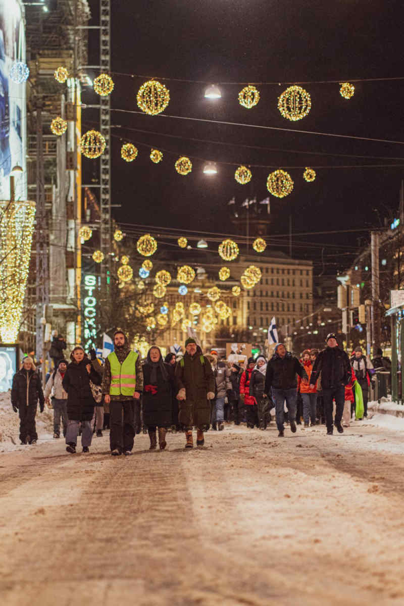 Wall Poster - Night Market in Finland
