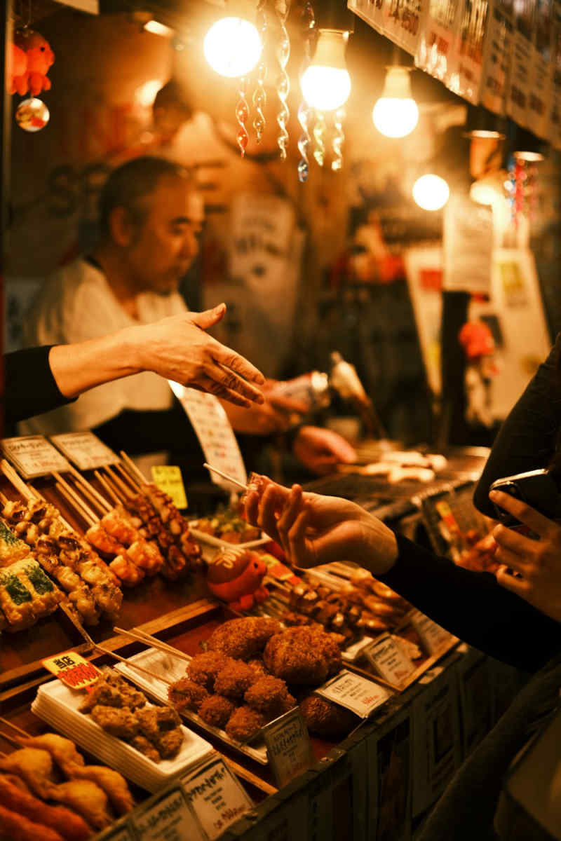 Wall Poster - Night Market in Japan