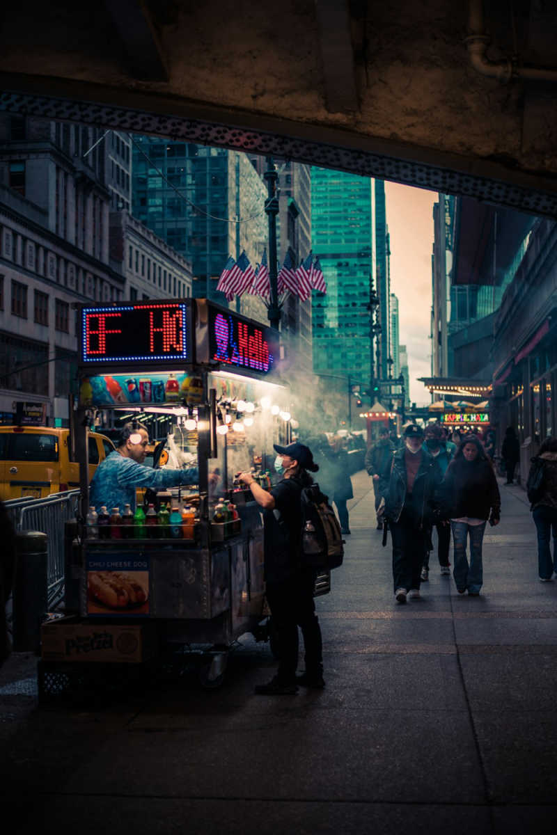 Wall Poster - Night Market in New York