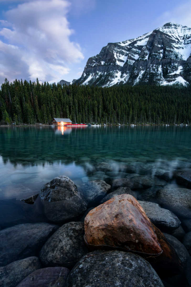 Wall Poster - Northern Lights in the Canadian Rockies